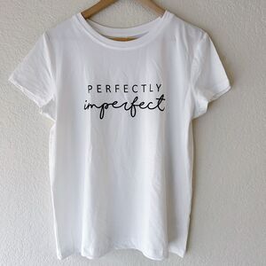 Perfectly Imperfect White Tshirt Size L